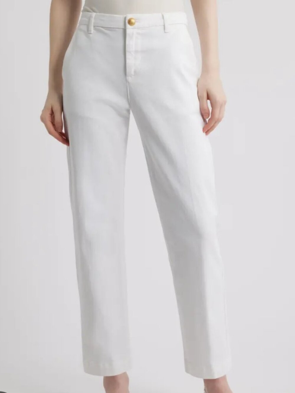 Kobi Halperin Classic Staight Leg Stretch White Denim Jeans